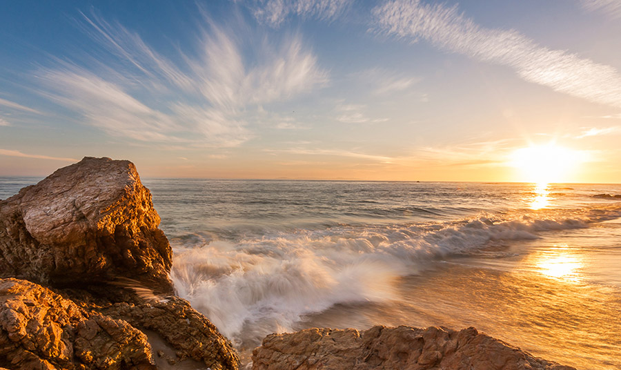 Radiant Coastal Sunsets, Seen from Crystal Cove State Park
